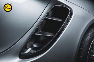 Rejillas de ventilación laterales de fibra de carbono de alta calidad KM, ajuste perfecto para Boxster/<span class=keywords><strong>Cayman</strong></span> 982 <span class=keywords><strong>GTS</strong></span>, mejora las piezas visuales del vehículo - Product Image 3