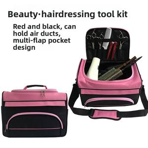 Wholesale <b>Multifunctional</b> Beauty Hairdressing Tool Bag Polyester Canvas Bag <b>Suitcase</b> Zipper for Tattoo Embroidery Barber Bag - Product Image 4