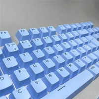 Personalized Translucent Portuguese Keycaps ABS Material OEM Profile Doubleshot Process Mechanical Keyboard Keycaps