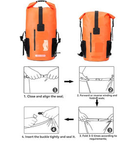 Sac à dos étanche personnalisé 35 L Sac à dos de camping étanche Sac à dos de rangement étanche pour camping Kayak de natation de voyage - Product Image 2