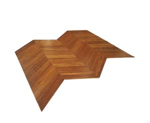 Suelo de Parqué de Bambú Sólido Tejido en Espiga, Diseño Chevron, para Interiores, Sala de Estar, Fácil Instalación, Flotante 5 - Product Image 1