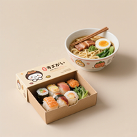 2025 populaire nouveau Design Sushi Set Box Sushi Catering Box Stand up Sushi Box avec personnalisé