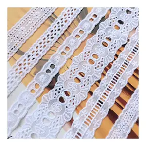 diy garment accessories cotton embroidery lace cloth hollow designer white soft trimming baby clothes sewing textile trims