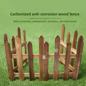 Clôture <span class=keywords><strong>en</strong></span> bois anticorrosion <span class=keywords><strong>pour</strong></span> jardin, balustrade extérieure, garde-corps de cour, décoration de parterre de fleurs, balcon intérieur, petite taille - Product Image 4
