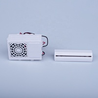 Mini climatiseur, modèle de machine intérieure et extérieure, jouet de maison de poupée miniature, 6 minutes, décoration de maison de poupée, accessoires de scène