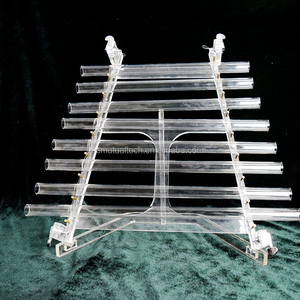 <span class=keywords><strong>Grande</strong></span> vente Q's sound instruments de guérison transparent cristal clair <span class=keywords><strong>harpe</strong></span> Quartz chant cristal <span class=keywords><strong>harpe</strong></span> 8 tubes - Product Image 2