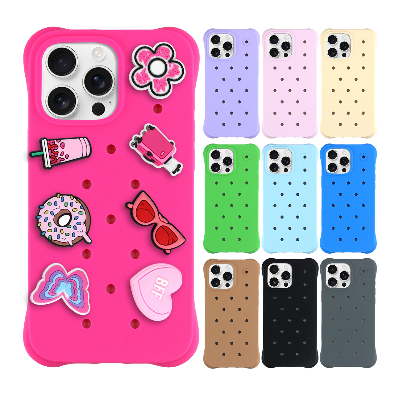 Cute 3D Kawaii iPhone Case Soft Silicone Shockproof Design
