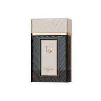 Flacon de parfum carré de luxe 100 ml avec pulvérisateur personnalisé, emballage en verre avec boîte, usine OEM ODM, parfum vide estampé à chaud