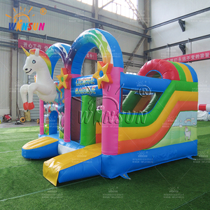 Winsun Unicorn nhảy Bouncer nhà <span class=keywords><strong>Inflatable</strong></span> <span class=keywords><strong>bouncy</strong></span> nhảy lâu đài Combo <span class=keywords><strong>Inflatable</strong></span> Bouncer cho trẻ em - Product Image 3