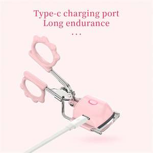 High Quality Portable Electric Eyelash <b>Curler</b> Long-Lasting Metal Beauty Tool with Silicon Material for Eye Makeup - Product Image 4