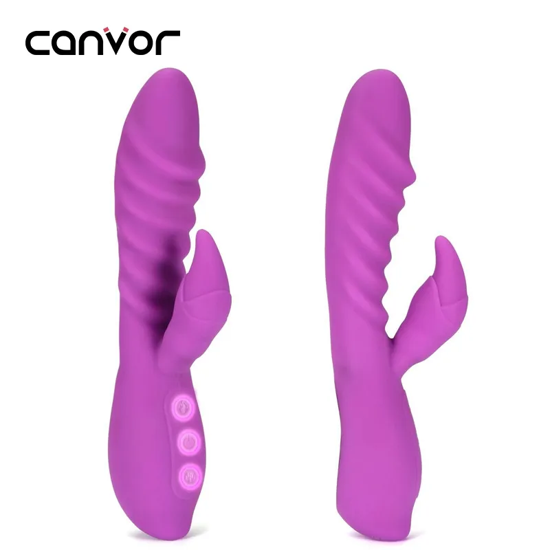 Hot sale Waterproof ABS Silicone Women Sex Toys 7 Mode Frequency Vibration Heating Clit Vibrator