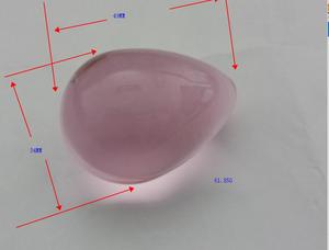 Uova di Vetro Yoni Rosa, <span class=keywords><strong>Dildo</strong></span> Giganti per Uomini e Donne, Giocattoli Sessuali in Vetro, Plug in Vetro - Product Image 3