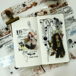 1 cuộn băng vẽ loạt mottled cắt dán chủ đề tài liệu Cẩm Nang dán đáy - Product Image 3