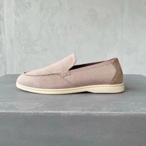 Unisex Stylish Black Retro Low-top Suede <b>Shoes</b>, High-quality Designer Flat <b>Soft</b> Loafers Casual <b>Shoes</b> - Product Image 6