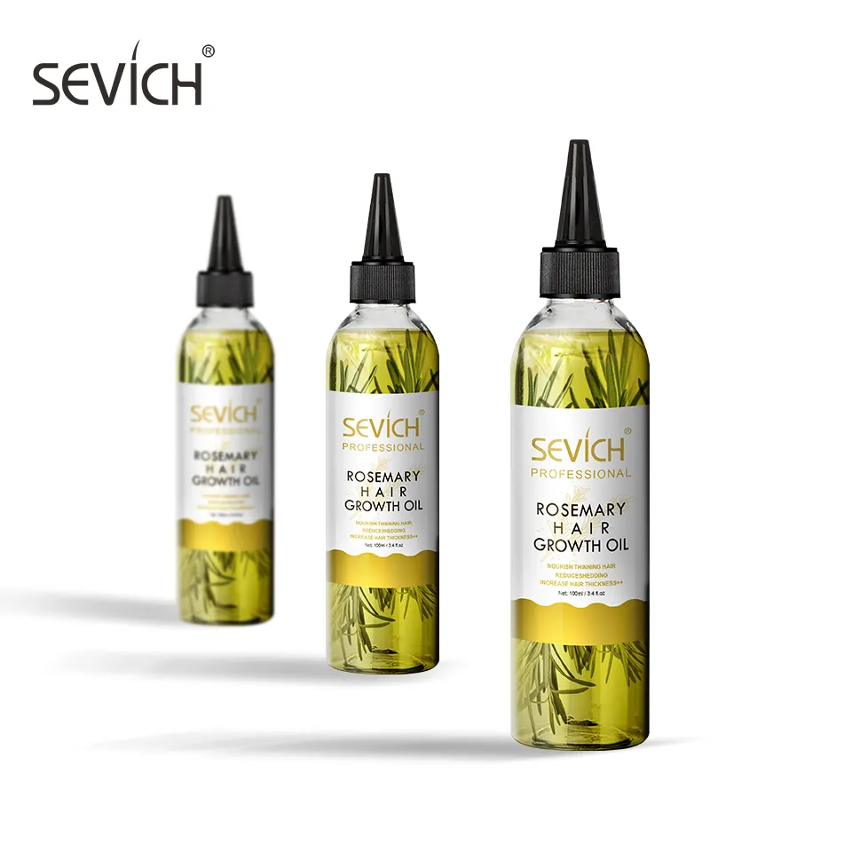 Yeni varış organik saf biberiye özü yağı bitkisel biberiye yağı hızlı saç büyüme serumu özel marka