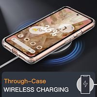 Étui de téléphone portable transparent fin et léger en TPU souple antichoc pour Google Pixel 8/8 Pro/9/9 Pro