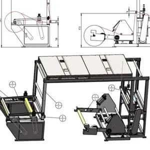 Volautomatische Verpakkingslijnmachine Lijm Coating En Droogmachine Met Rollen