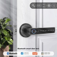 Serrure Intelligente à Empreinte Digitale Tuya Smart Life, Contrôle par Application MOES, Déverrouillage à Distance par Mot de Passe pour Hôtels, Appartements, Bureaux, Unités de Location