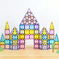 Magplayer Tuiles magnétiques pour enfants Blocs de construction magnétiques Ensembles de construction Jouets éducatifs Tuiles magnétiques pour enfants