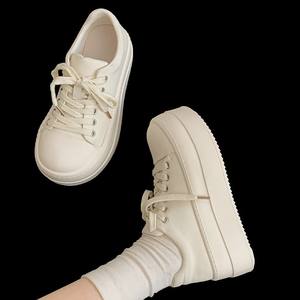Zapatillas Deportivas Casuales Ligeras Blancas Retro de Plataforma con Aumento de Altura para Mujer, Modelo 2026, Combinables con Todo - Product Image 2