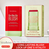 Stick de maquillage 3-en-1 crème : Blush, Rouge à lèvres et Fard à paupières crémeux, végétalien et waterproof