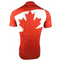 HIRBGOD Damen Canadian Maple Leaf Red Rad trikot Kurzarm Rennrad Artikel Coole Biker Outfits