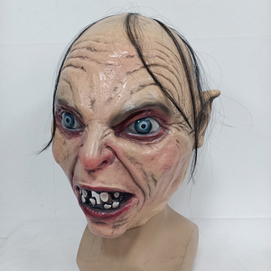 Films personnalisés fête masque déguisement chapeaux Halloween effrayant Cosplay accessoires Latex pleine tête <span class=keywords><strong>Gollum</strong></span> masque - Product Image 5