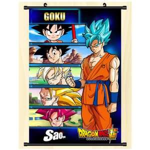 30*45CM Cool Anime Tapisseries Mur Image Oeuvre Mignon Dragon Ball Toile Affiche - Product Image 2