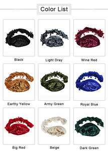 Dernier turban pour homme en velours avec pompons, doublure en satin double couche, <span class=keywords><strong>bonnet</strong></span> pour homme - Product Image 6