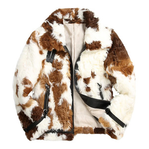 NAFA personnalise la <span class=keywords><strong>veste</strong></span> en fourrure d'agneau véritable <span class=keywords><strong>chic</strong></span> de couleur naturelle pour hommes avec la meilleure finition - Product Image 2