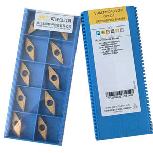 VBMT160408-GP GP1225 Gesacs Tungsten Carbide <b>CNC</b> <b>Lathe</b> External Turning Milling Cutter OEM CVD/PVD Coated 60HRC Triangle 16mm - Product Image 1