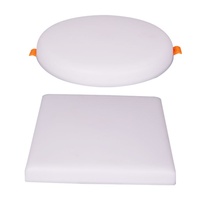 Plafonnier LED IP44 sans bordure panneau de coupe libre réglable moderne carré 180 lumière émise 48W aluminium PVC Anti-éblouissement Dimmable