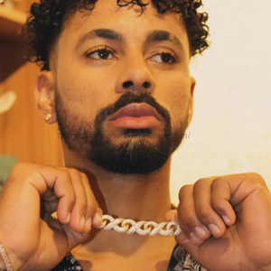 New 8-word Infinite <b>Cuban</b> <b>Chain</b> Hip-hop Street Fashion Accessories Internet Celebrity Same Style Necklace Jewelry Wholesale - Product Image 4