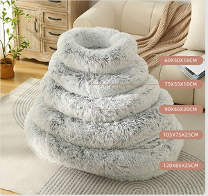 Ecológico redondo lavable donut perro gato mascota sofá <span class=keywords><strong>cama</strong></span> cubierta mascota cojín <span class=keywords><strong>nido</strong></span> de lujo para perros gatos fieltro <span class=keywords><strong>nido</strong></span> para mascotas - Product Image 6