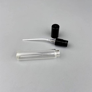 Hot Rỗng Mẫu Glass Spray Chai 2ml 3ml 5ml đen vòi phun mũ uốn nhỏ nước hoa atomizers - Product Image 6