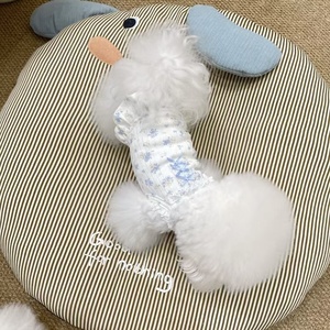 Ropa <span class=keywords><strong>de</strong></span> Verano para Perros, Falda Floral, Vestido con Tirantes <span class=keywords><strong>de</strong></span> Encaje Floral, Ropa para Perros para Primavera y Verano - Product Image 4