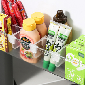 Organizador multifuncional para refrigerador con clips de sujeción, clips divisorios ajustables y versátiles. - Product Image 1
