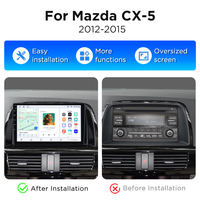 Radio para Auto Junsun con Carplay Inalámbrico para Mazda CX-5 2012-2015, Ventilador de Enfriamiento Integrado, Navegación GPS Automática, Reproductor Multimedia Bluetooth