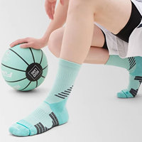 Chaussettes de basket-ball professionnelles Elite pour hommes Tube moyen respirant Fond de serviette automne saison broderie antibactérienne