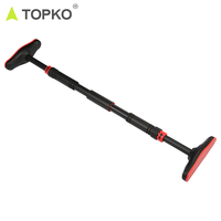 Barre de traction TOPKO pour porte, réglable de 24 à 32 pouces, sans perçage, capacité 150 kg, pour entraînement du haut du corps à domicile
