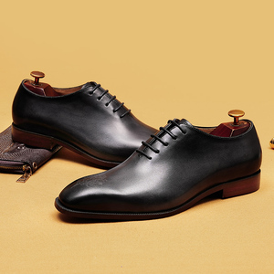 Zapatos Oxford Formales de Cuero para Hombre, Hechos a Mano, Estilo Británico, de Piel de Vacuno Genuina, Zapatos de Vestir para Boda - Product Image 4