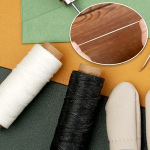M034 Agujas de tapicería Diy Juego de costura de <span class=keywords><strong>hilo</strong></span> encerado Cunas para dedos <span class=keywords><strong>Dedal</strong></span> Juego de herramientas de costura de cuero para reparación de costura - Product Image 4