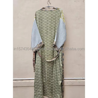Robe Kimono Bohème Chic Vintage 100% Soie Satinée pour Femme, Légère et Confortable pour l'Été, avec Taille Élastique, Haute Qualité