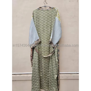 Robe Kimono 100% Soie Chic Bohème Vintage pour Femme, Légère et Confortable pour l'Été, avec Taille Élastique, Haute Qualité Thermique - Product Image 2