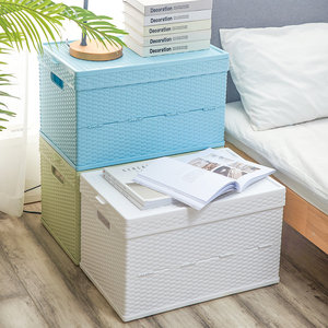 Plastic Wholesale Rectangle Plastic Storage Rattan Organizers Baskets For Clothing Storage