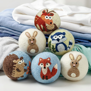 卸売乾燥機用ウールボール オーガニック100% ニュージーランド産フェルトウールボール 洗濯用 - Product Image 1