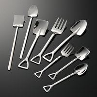 Pelle Cuillère Creative Mignon Petite Cuillère En Acier Inoxydable Ménage Manger Pastèque Pelle Cuillère Dessert Couple 1016139