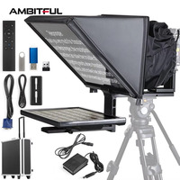AMBITFUL T22 Grand écran dédié au streaming en direct, téléprompteur pour appareil photo reflex numérique et hybride, enregistrement vidéo d'interviews