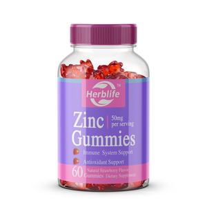Gomitas de Zinc OEM/ODM en Oferta para Adultos, Suplemento Herbal, Apoyo de Vitamina D, Apoyo Antioxidante - Product Image 1