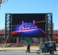 Panel Impermeable de 960x960 mm, Módulo de Pantalla RGB de Alto Brillo de 8000 cd, Matriz de 256x128 mm, 32x16 P8, Letrero LED para Publicidad Exterior